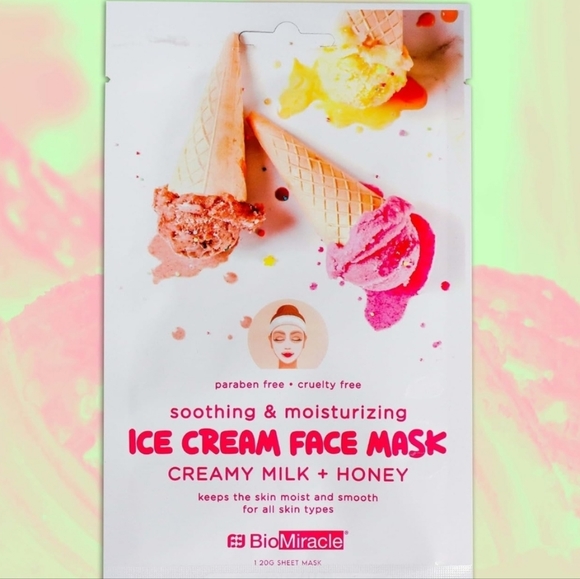 NWT! Biomiracle Sweet Dessert Scent Sheet Face Mask 3PCS - Picture 2 of 8